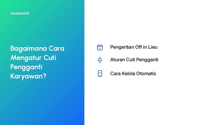 Ilustrasi HR mengelola jadwal cuti pengganti untuk memahami off in lieu artinya