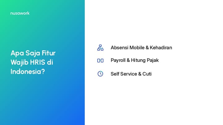 Ilustrasi penggunaan fitur utama aplikasi hris di indonesia pada dashboard komputer