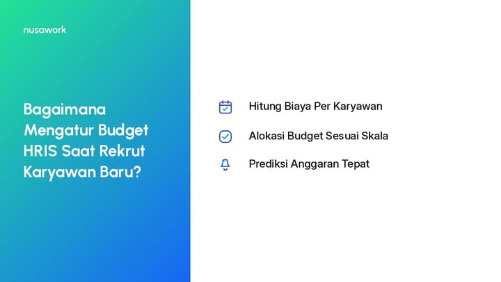 Manajer HR mengelola anggaran dengan aplikasi hris indonesia paket growth saat rekrut karyawan