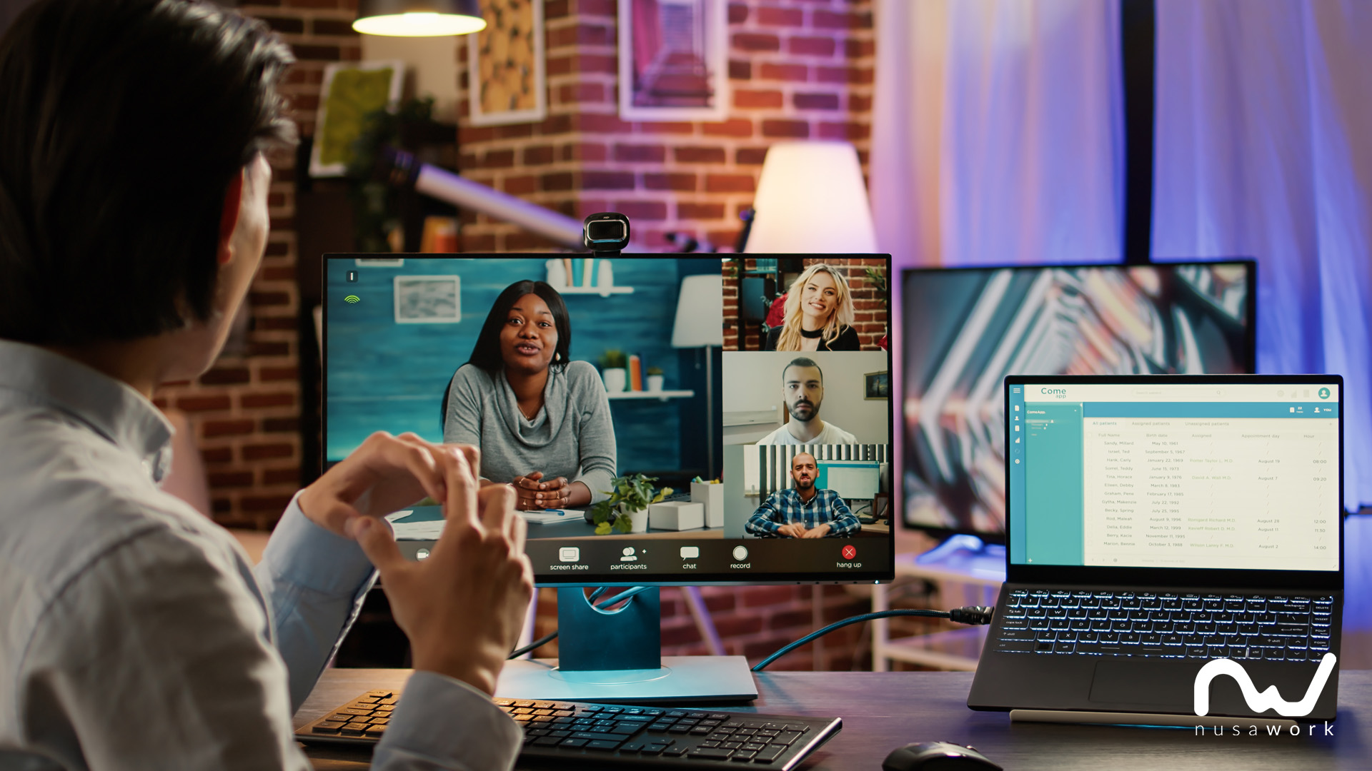 nusawork office worker tech